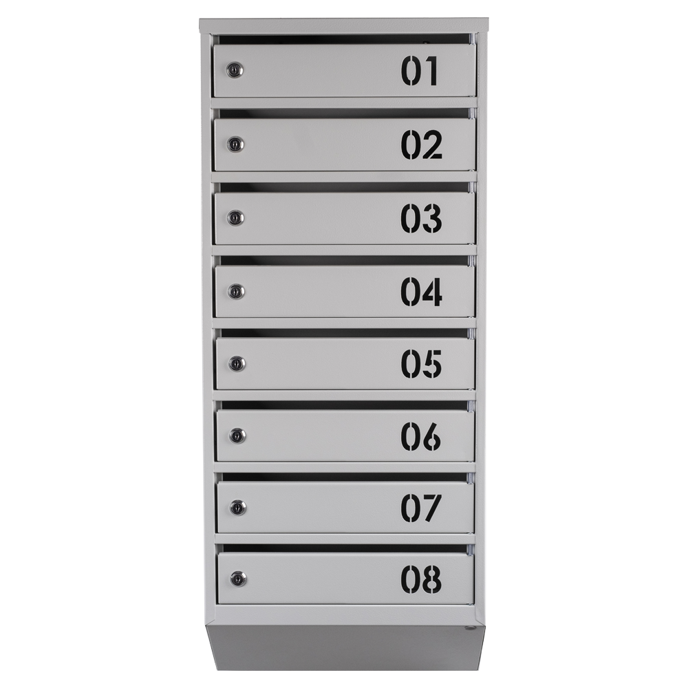 Поштова скринька Галіндустрія ЯП08В на 8 секцій 950x390x200 мм Сірий (21005380) - фото 2