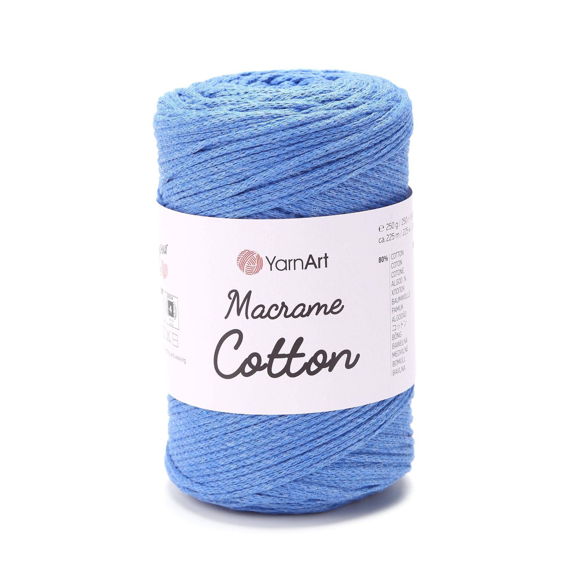 Шнур плетеный для макра Macrame Cotton 2 мм Небесный №786 (2141608265)