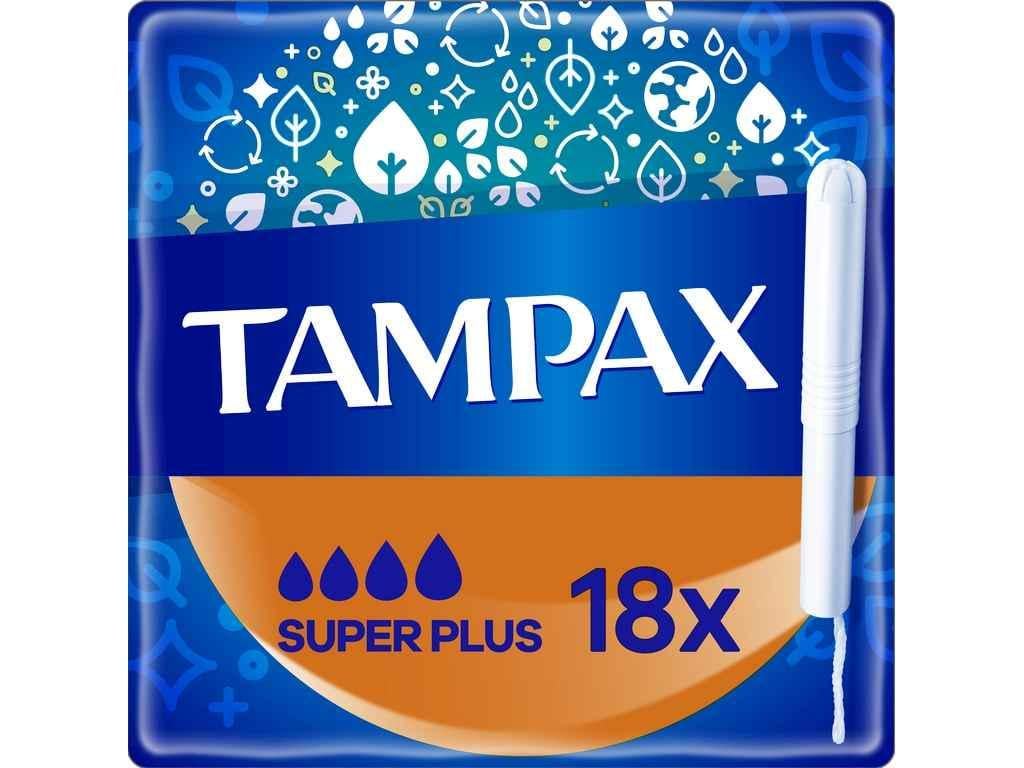 Тампоны Tampax с аппликатором Super Plus 18 шт. (960058)