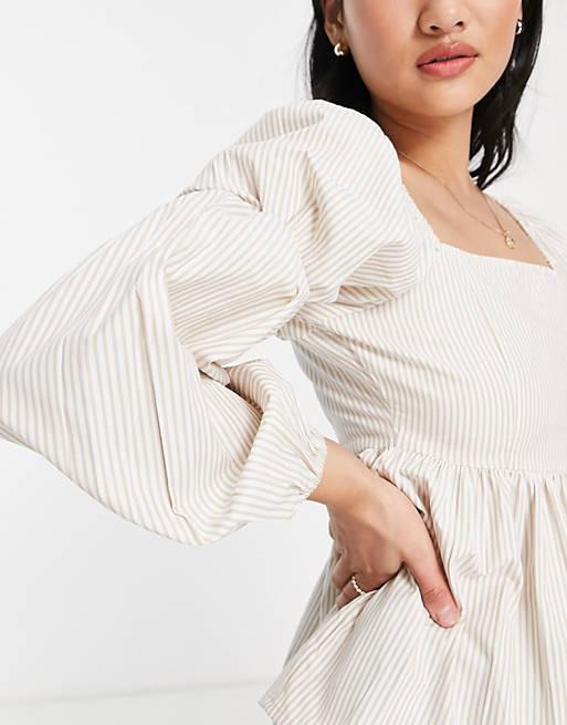 Блуза Asos у смужку р. 36 Бежевий (11426) - фото 3 Блуза Asos у смужку р. 36 Бежевий (11426) - фото 3