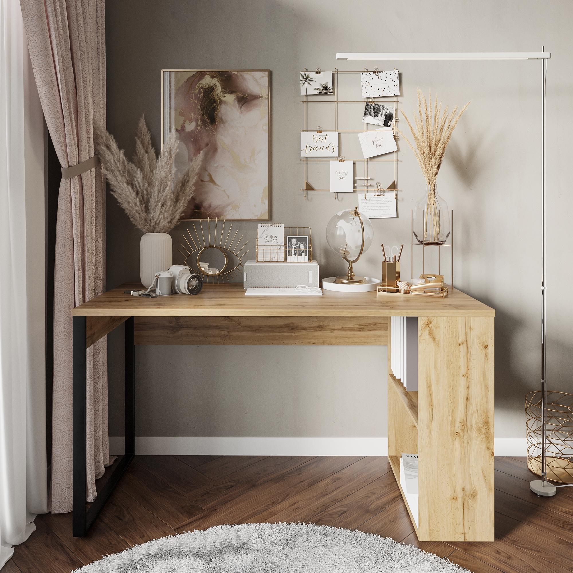 Стіл письмовий Loft-3 1400х598х750 мм Дуб Аппалачі (Арт.234) - фото 2 Стіл письмовий Loft-3 1400х598х750 мм Дуб Аппалачі (Арт.234) - фото 2