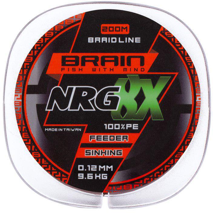 Шнур Brain NRG 8X sinking 150 м 0,08 мм 7,2 кг 16lb - фото 1