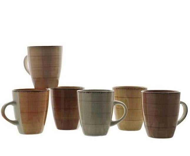 Набор чашек керамических Sand микс 0,3 л 6 шт. (45127) Набор чашек керамических Sand микс 0,3 л 6 шт. (45127)