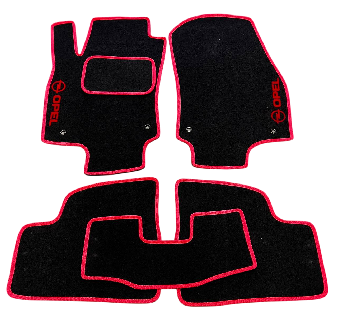 Килимки в салон ворсові для Opel Astra H 2004-2015 5 шт. Чорний (27326676)