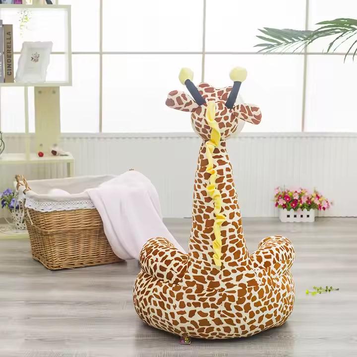 М'яке крісло дитяче плюшеве Жираф Коричневий (908722) - фото 4 М'яке крісло дитяче плюшеве Жираф Коричневий (908722) - фото 4