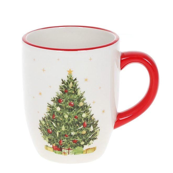 Чашка керамическая Flora Новогодняя красавица 0,35 л (32471)