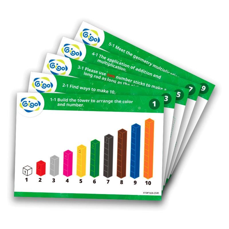 Набір для рахування Gigo Палички Кюїзенера 250 шт. (1028-250R) - фото 3 Набір для рахування Gigo Палички Кюїзенера 250 шт. (1028-250R) - фото 3