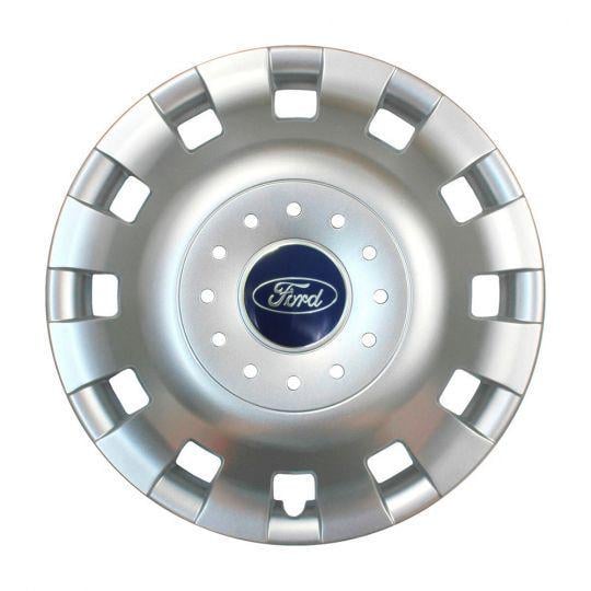 Ковпаки автомобільні SKS 414 R16 з логотипом Ford 4 шт. Сріблястий