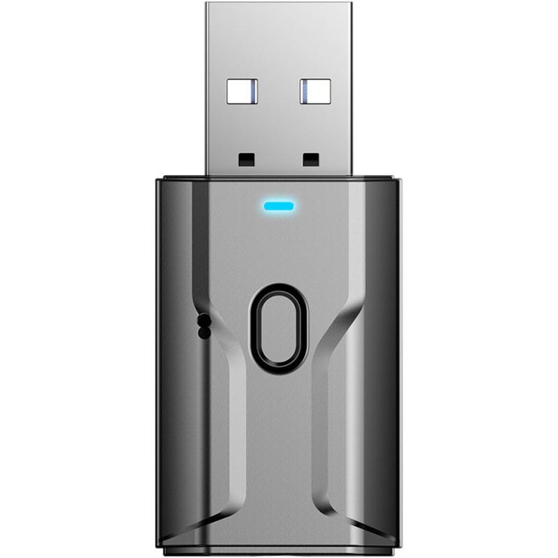 Адаптер аудио Bluetooth 5.0 с микрофоном U&P T7 Black (T7b) Адаптер аудио Bluetooth 5.0 с микрофоном U&P T7 Black (T7b)