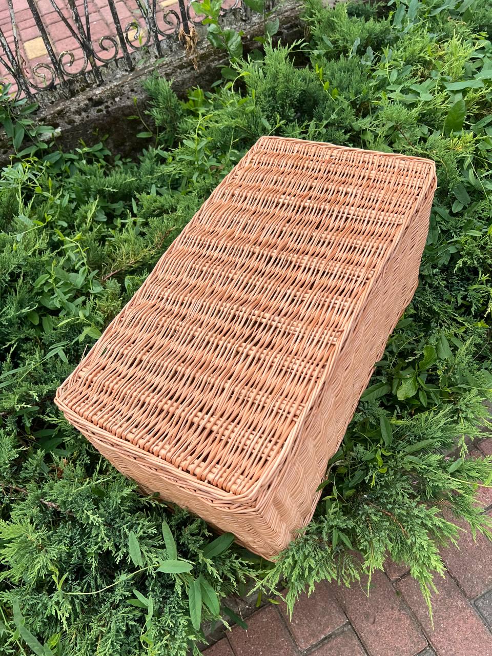 Корзина плетеная с крышкой Сімейний Затишок (27277000) - фото 2 Корзина плетеная с крышкой Сімейний Затишок (27277000) - фото 2