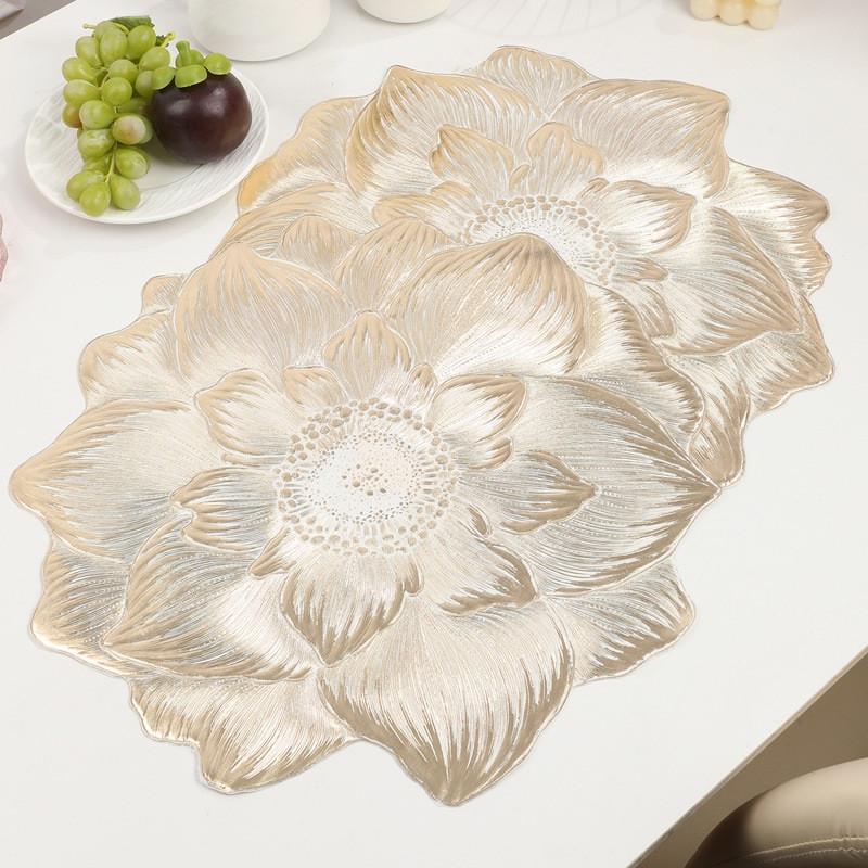 Салфетка сервировочная круглая 38 см Золотистый (18450) - фото 6 Салфетка сервировочная круглая 38 см Золотистый (18450) - фото 6