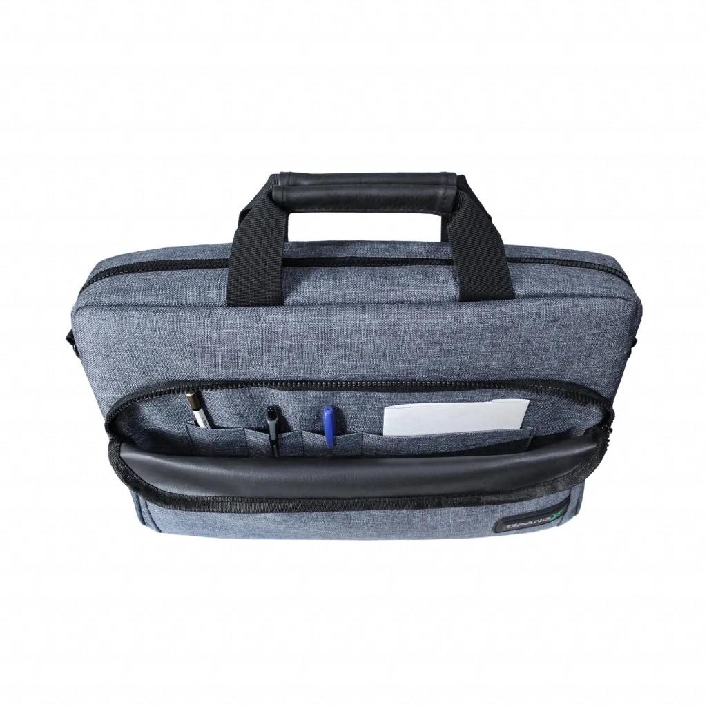 Сумка для ноутбука Grand-X SB-148 soft pocket 14'' Blue/Gray (SB-148J) - фото 3