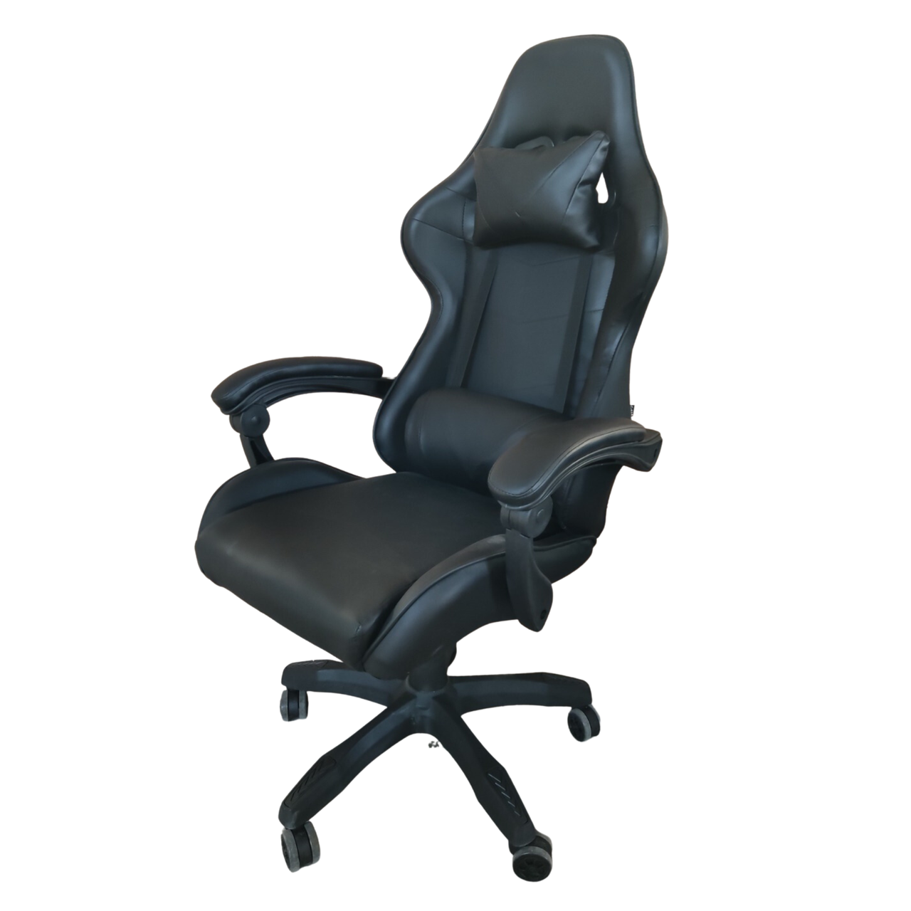 Крісло ігрове комп'ютерне з подушками Racer Pro Чорний