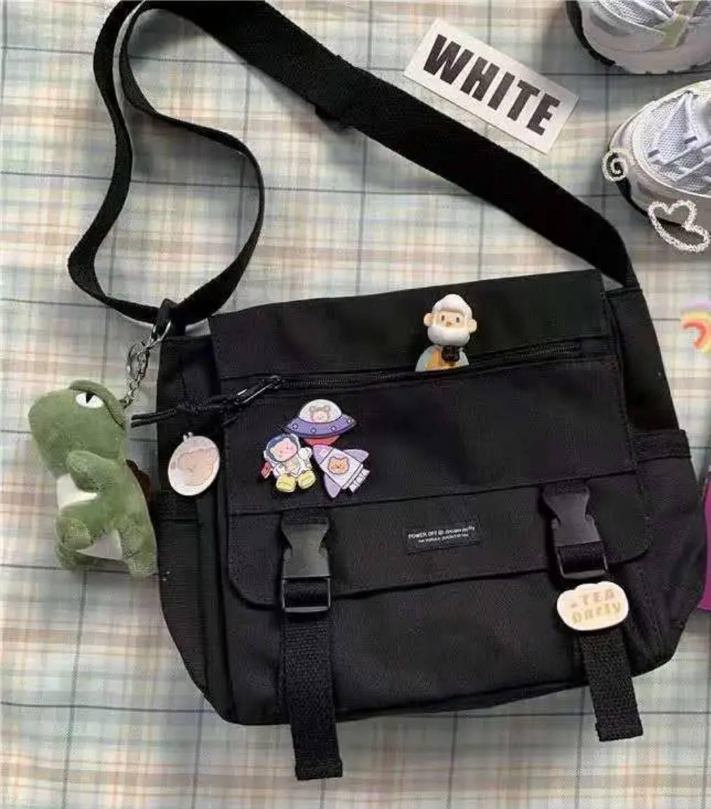Сумка для университета школы в стиле K POP Черный (А529) - фото 4