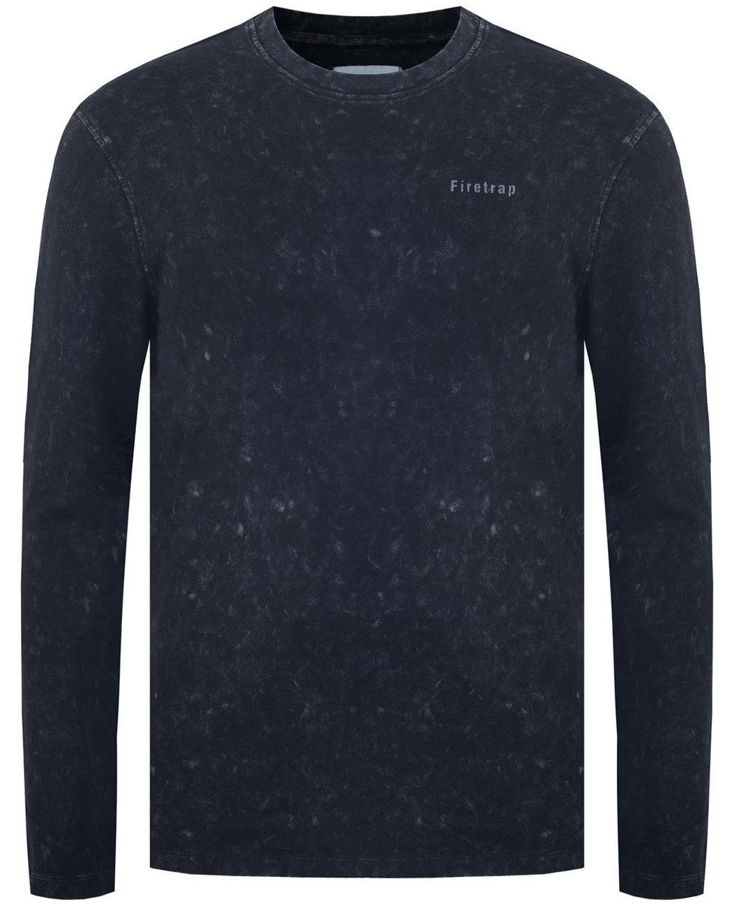 Футболка мужская Firetrap 58800603 с длинным рукавом L Черный (2588006033904) - фото 1