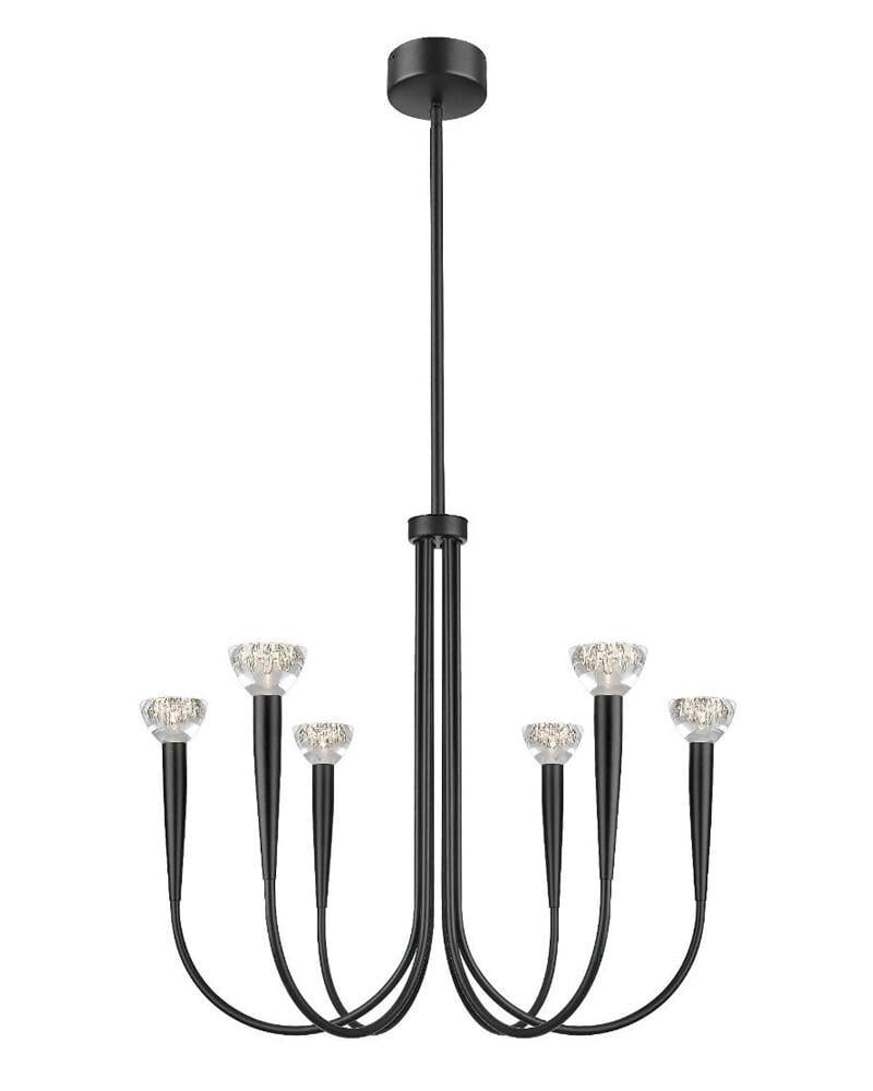 Люстра Zuma Line P0603-06F-P7B1 Boston LED 6x5W 3000K 3300Lm IP20 Черный (36317970) Люстра Zuma Line P0603-06F-P7B1 Boston LED 6x5W 3000K 3300Lm IP20 Черный (36317970)