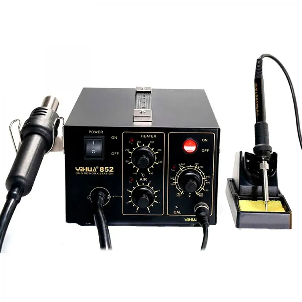 Паяльна станція YIHUA 852 термоповітряна паяльник/компресорний фен (2689692294) - фото 2