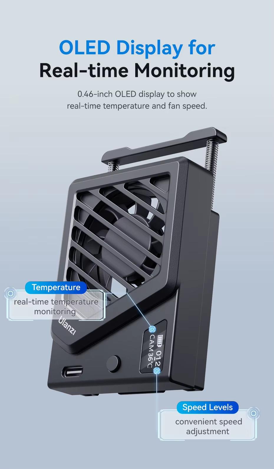 Комплект охолодження Ulanzi CА25 для фотокамер Black (CА25U) - фото 6 Комплект охолодження Ulanzi CА25 для фотокамер Black (CА25U) - фото 6