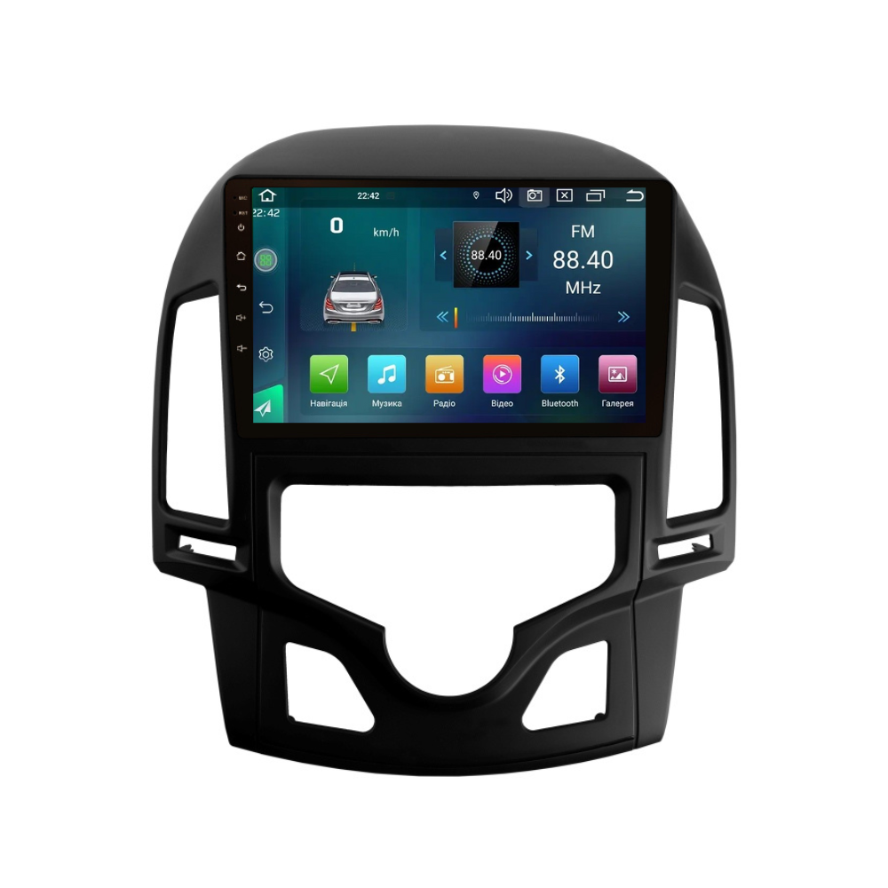 Магнитола штатная CYCLONE C9 CPL GSM Carplay 2/32 GB 4G для Hyundai i30 FD 2008-2011 г. climat (AR-81110)