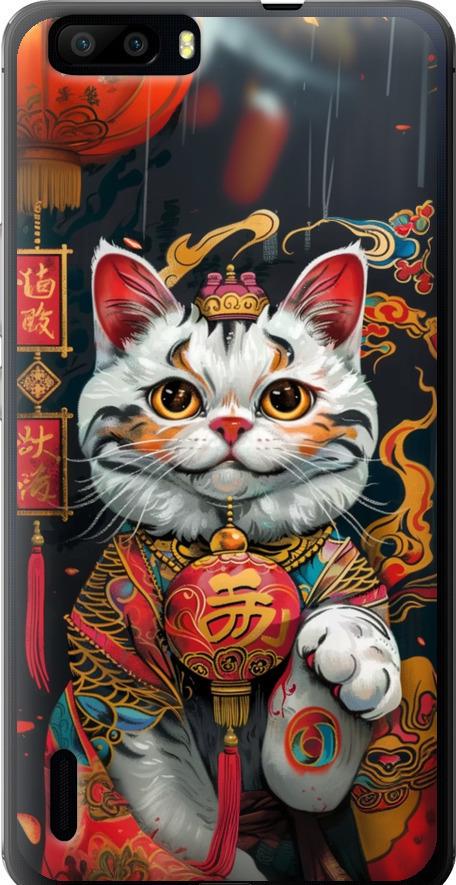 Чехол на Huawei Honor 6 Plus China Cat v2 (6135u-179-42517)