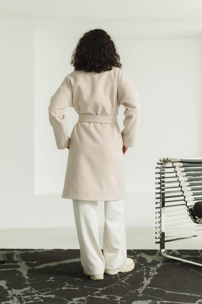 Пальто женское из кашемира L-XL Бежевый (2737858098) - фото 10 Пальто женское из кашемира L-XL Бежевый (2737858098) - фото 10