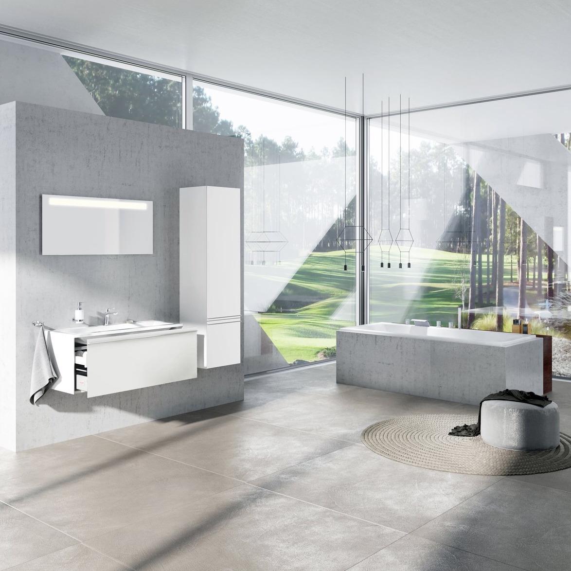 Пенал Ravak SB Clear R X000000763 40x155x35 см монтаж подвесной Белый (87259) - фото 3