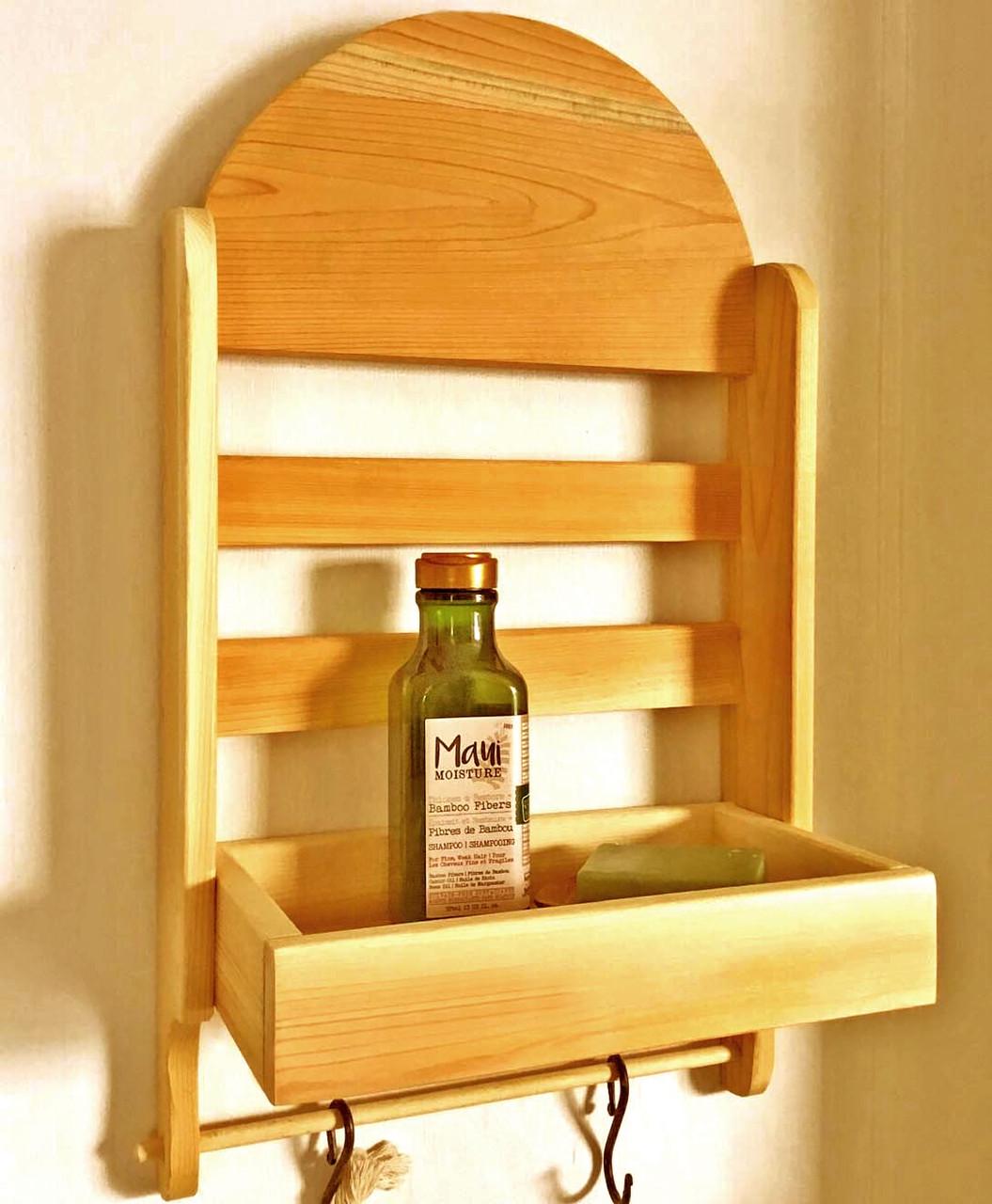 Полка для ванной из дерева Варин Карри (ВНП/010203)