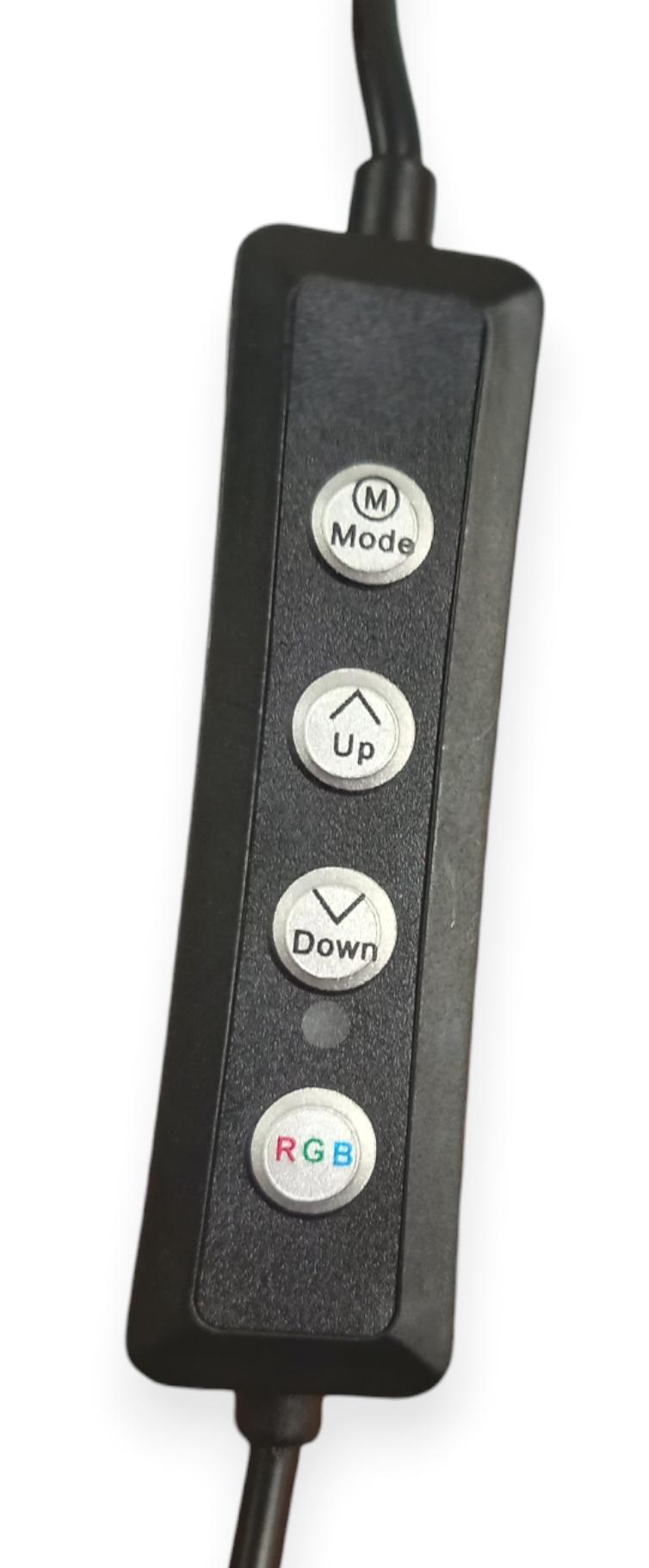 Лампа-селфі кільцева RGBW світлодіодна LED з тримачем для телефона та кріпленням під штатив 26 см - фото 6 Лампа-селфі кільцева RGBW світлодіодна LED з тримачем для телефона та кріпленням під штатив 26 см - фото 6