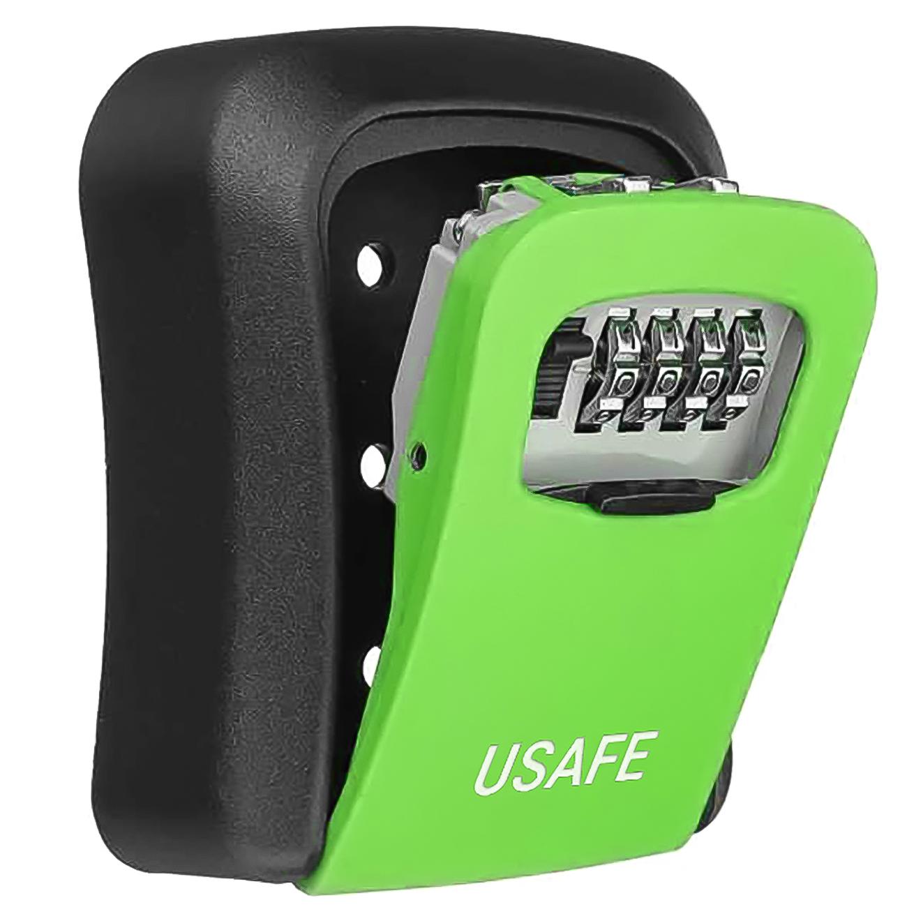 Сейф Мини для ключей uSafe KS-03 антивандальный наружный настенный с кодовым замком Зеленый Сейф Мини для ключей uSafe KS-03 антивандальный наружный настенный с кодовым замком Зеленый