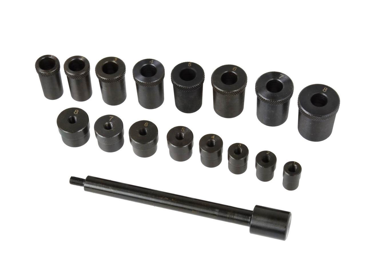 Комплект для центровки диска сцепления Geko G02765 универсальный 17 предметов - фото 2 Комплект для центровки диска сцепления Geko G02765 универсальный 17 предметов - фото 2