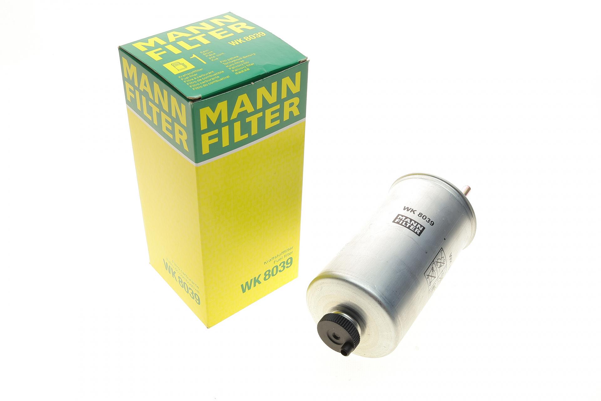 Фильтр топливный Mann-Filter для Renault Logan/Dacia Duster 1,5dci 05- (WK 8039) Фильтр топливный Mann-Filter для Renault Logan/Dacia Duster 1,5dci 05- (WK 8039)