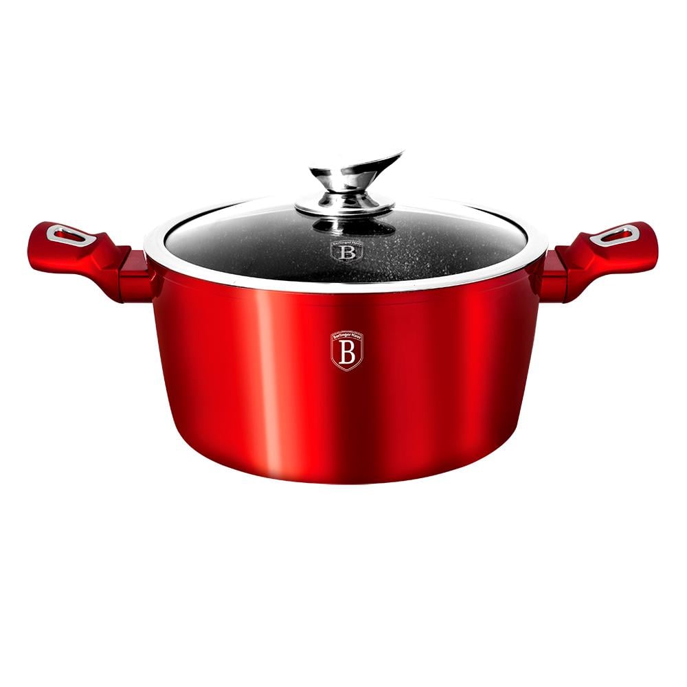 Каструля Berlinger Haus Burgundy Metallic Line 24 см 4 л (BH-1257N) - фото 1 Каструля Berlinger Haus Burgundy Metallic Line 24 см 4 л (BH-1257N) - фото 1