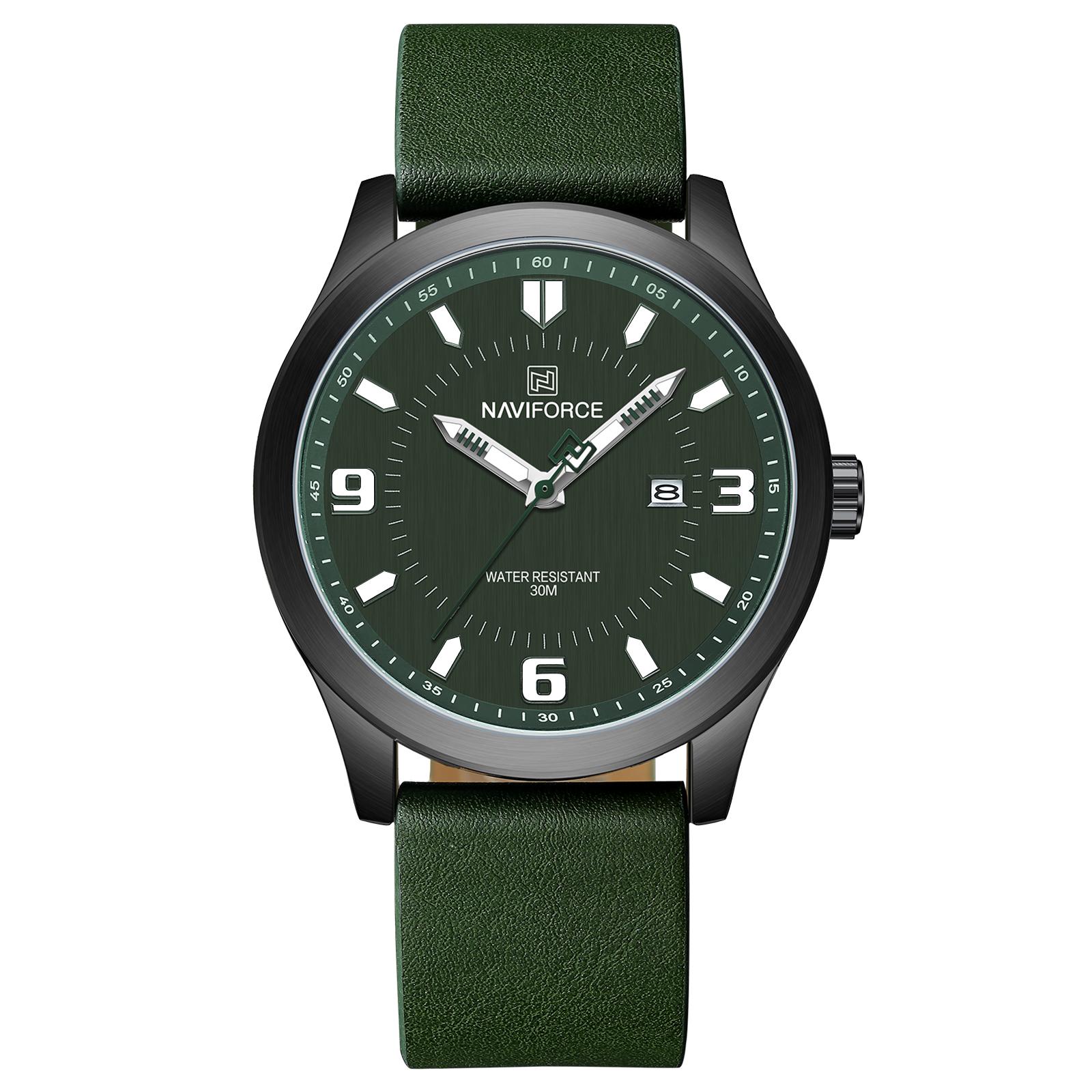 Часы наручные мужские Naviforce Total Green (1231)