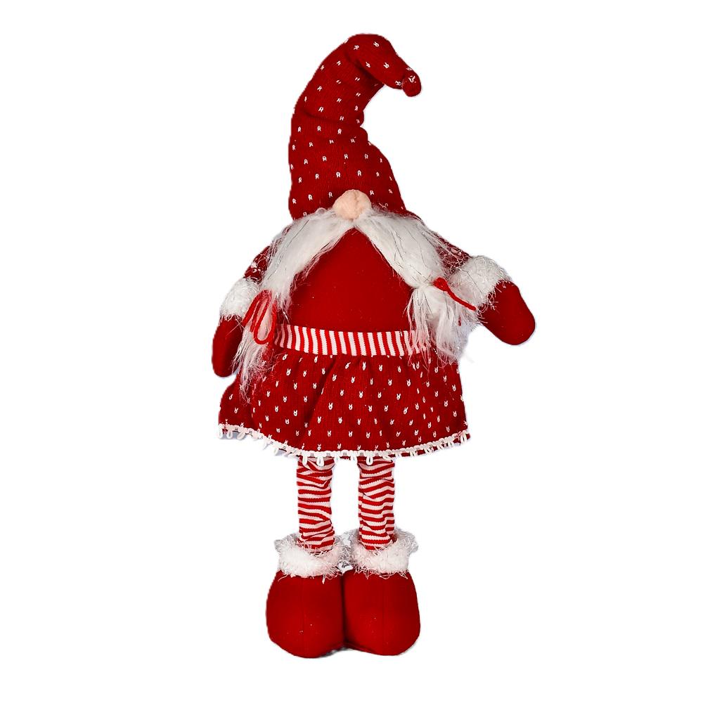 Фігура новорічна з телескопічними ногами Магічно-Новорічна M17266-B Gnome 50-70 см (608192)