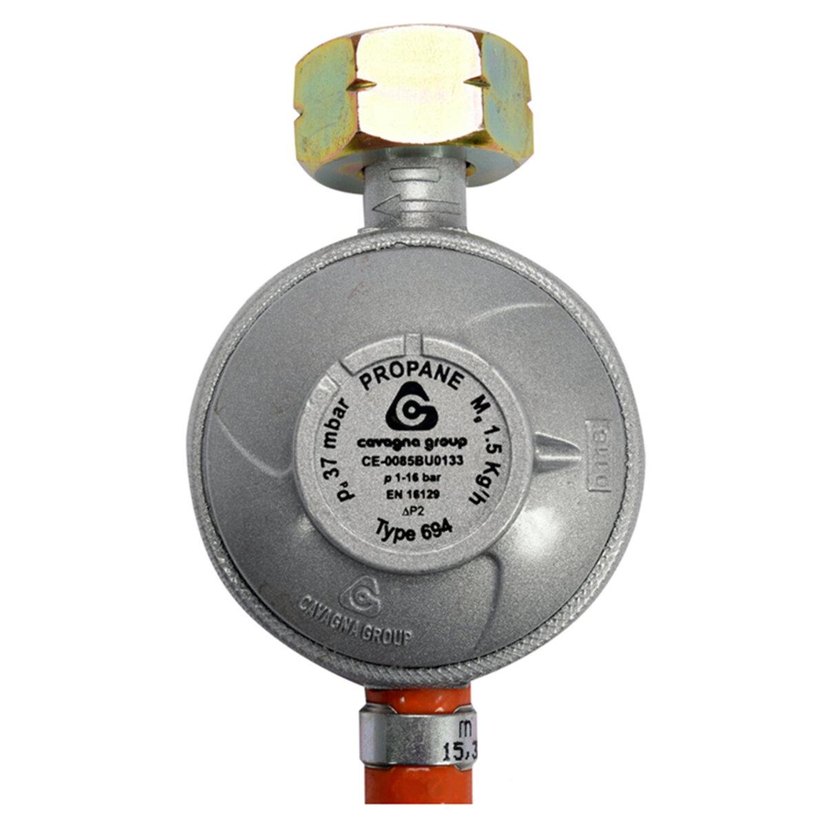 Редуктор з газовим шлангом Vorel 1,5 м (7638) - фото 3 Редуктор з газовим шлангом Vorel 1,5 м (7638) - фото 3