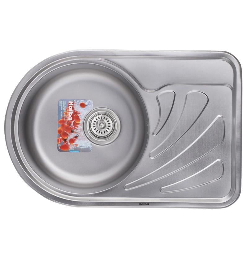 Мойка кухонная HAIBA с нержавейки врезная овальная 67x44 см Decor (HB0556) Мойка кухонная HAIBA с нержавейки врезная овальная 67x44 см Decor (HB0556)