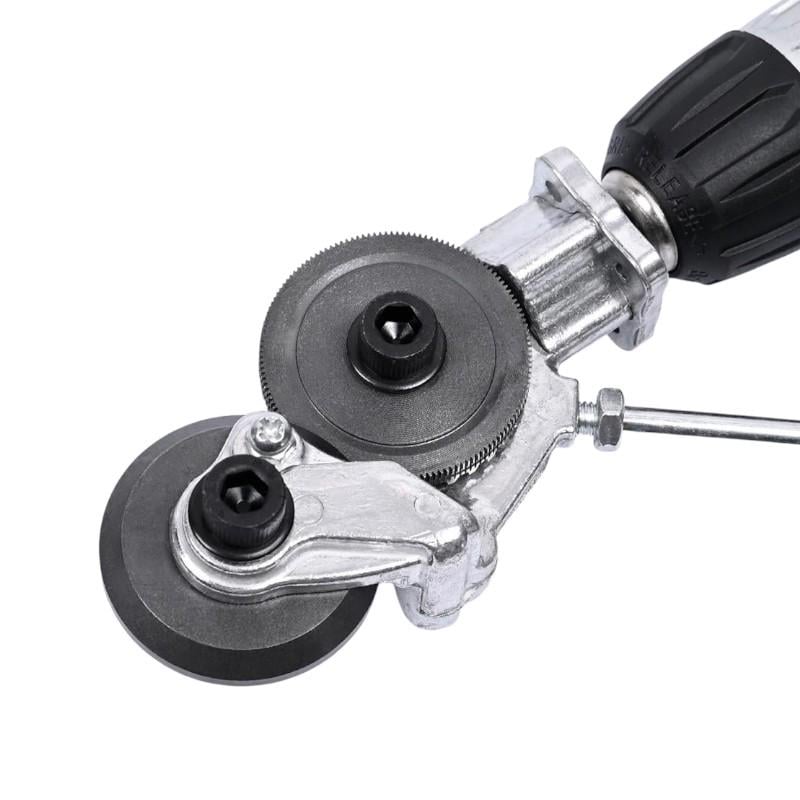 Насадка на шуруповерт и дрель для резки роторного металла с ручкой (3080)