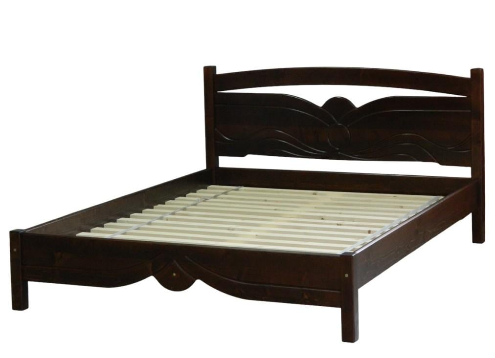 Кровать двухспальная деревянная Скиф Л-223 140х220 см Орех (27261147)