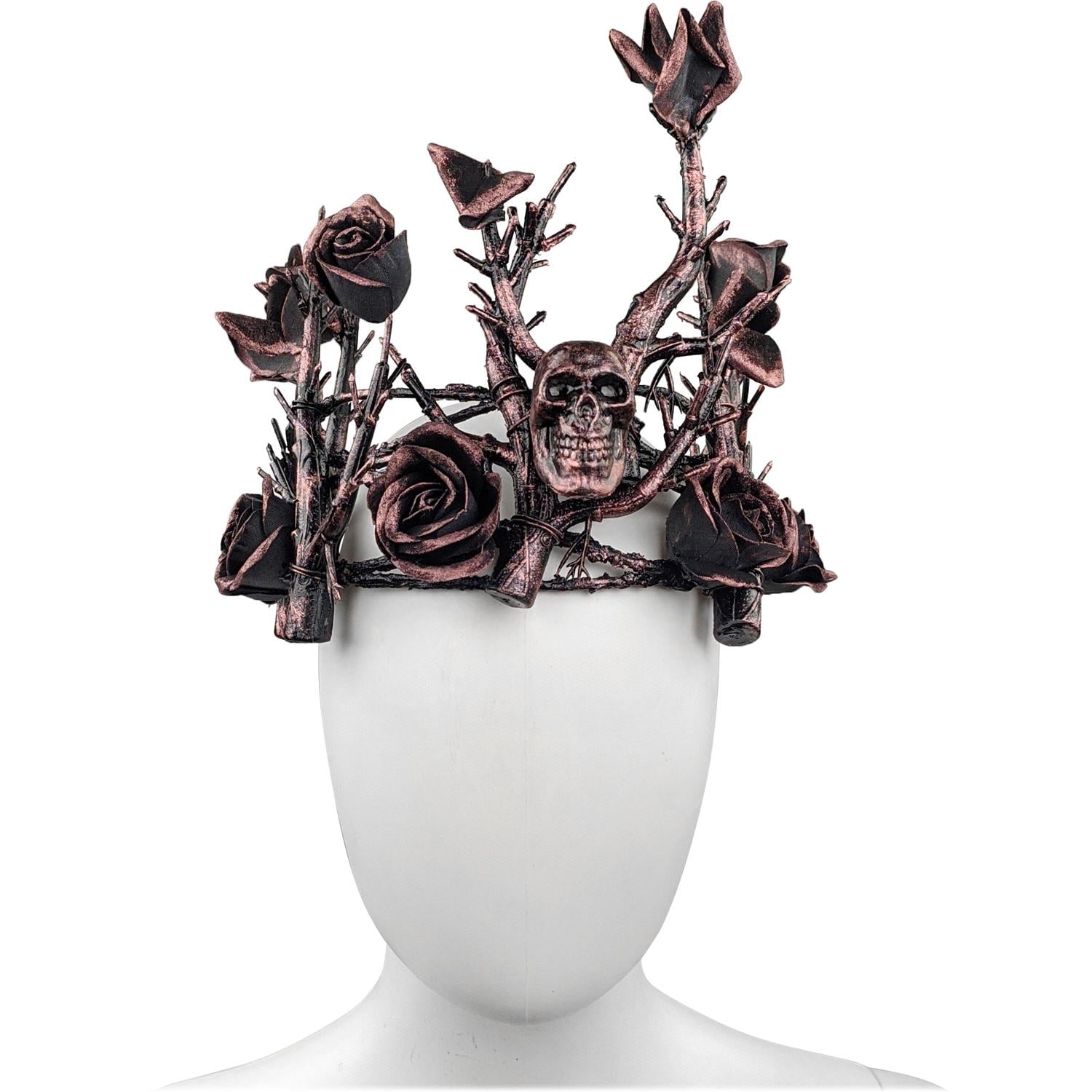 Венок Готический лес с черепом SETA Decor 22-301Rose-GL