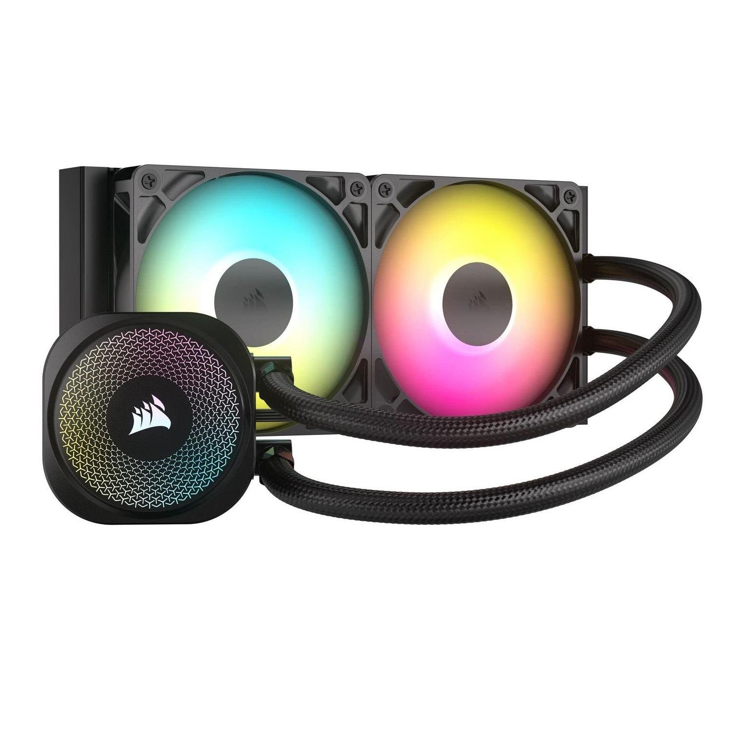 Система водяного охолодження з вентиляторами 120 мм Corsair Nautilus 240 RS ARGB Black (CW-9060092-WW)