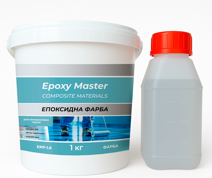 Краска эпоксидная для промышленных полов 10 кг Белый (EPP-10.0White)