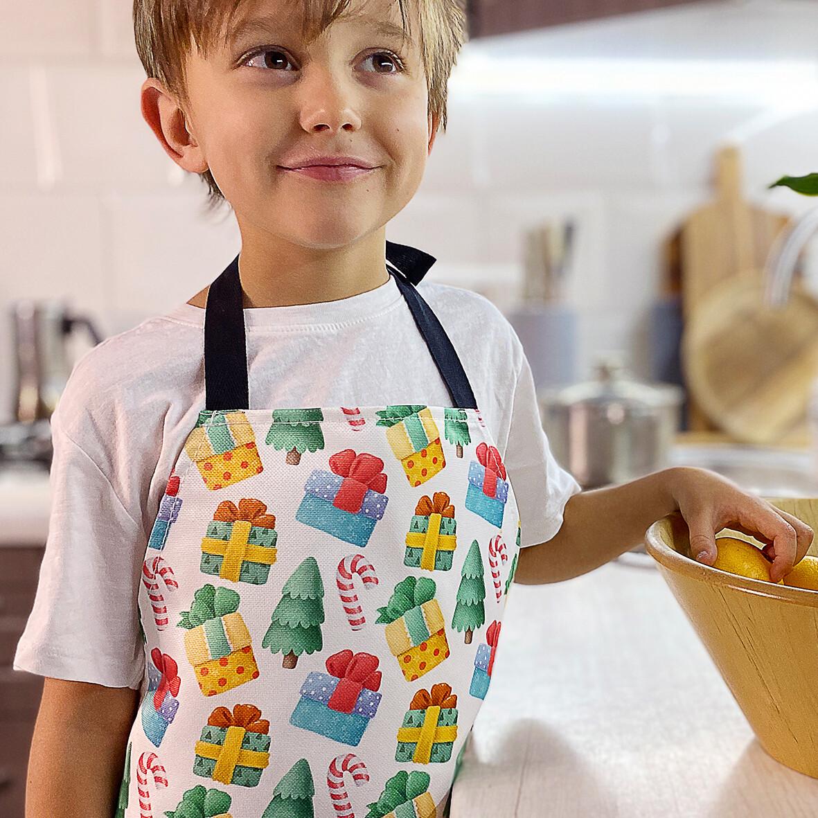 Фартук детский Сolorful Подарочки 42х60 см (FRTCD_22NG005) - фото 3