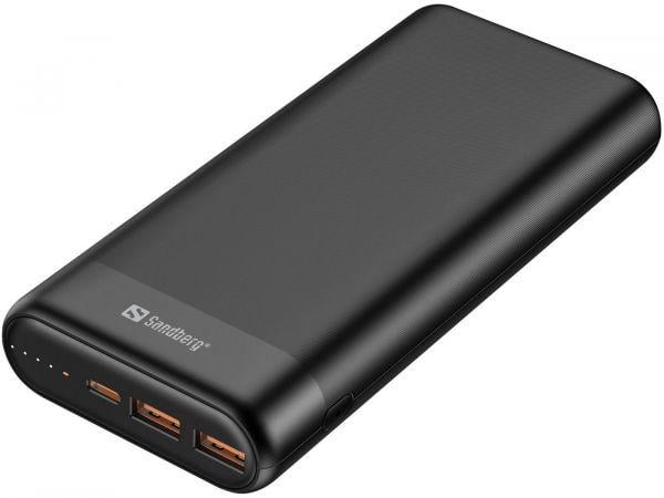 Повербанк Sandberg 20000 mAh PD 65W Black (420-62)
