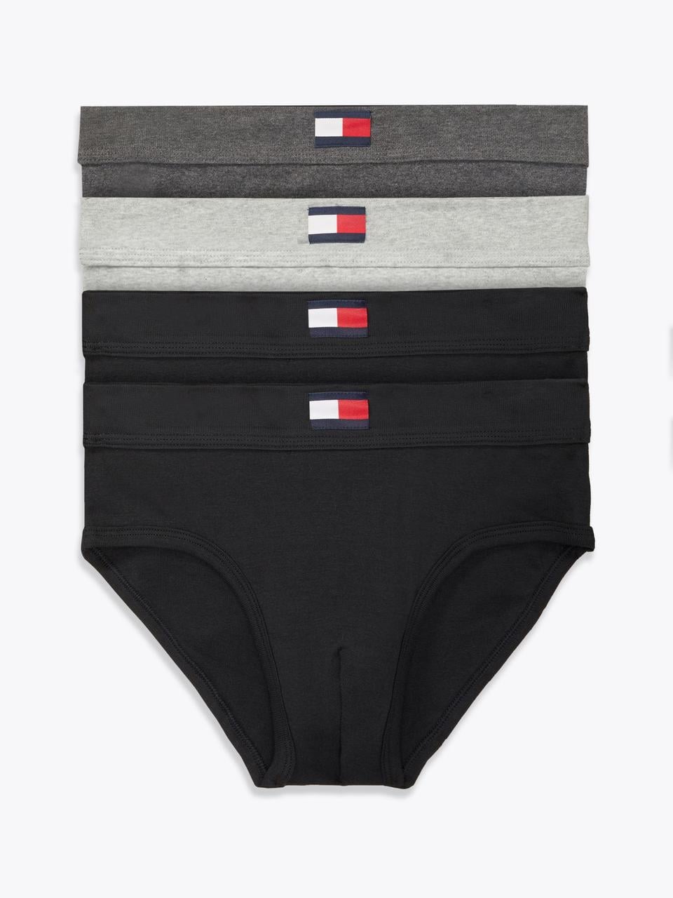 Набор мужских трусов брифов Tommy Hilfiger Cotton Classics Hip Brief 4 шт. M Разноцветный (7114439124651)