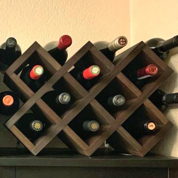 Полка для вина настольная Ратон Капучино (Впс-014709)