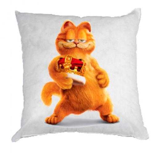 Подушка Гарфілд з короною (17057898-1-45188)