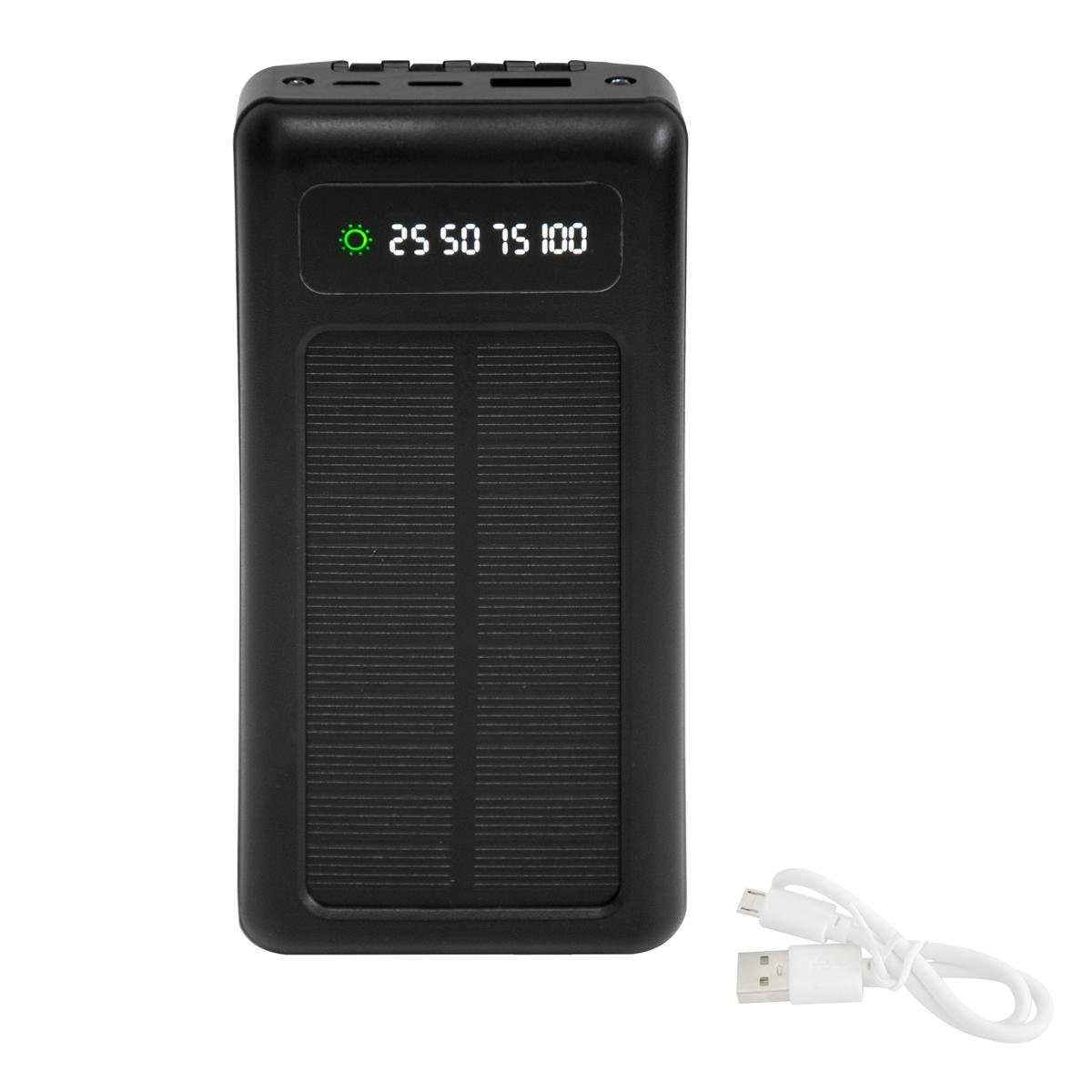 Портативна зарядка UKC Solar 8412 20000 mAh Чорний (1009771-Black-2)