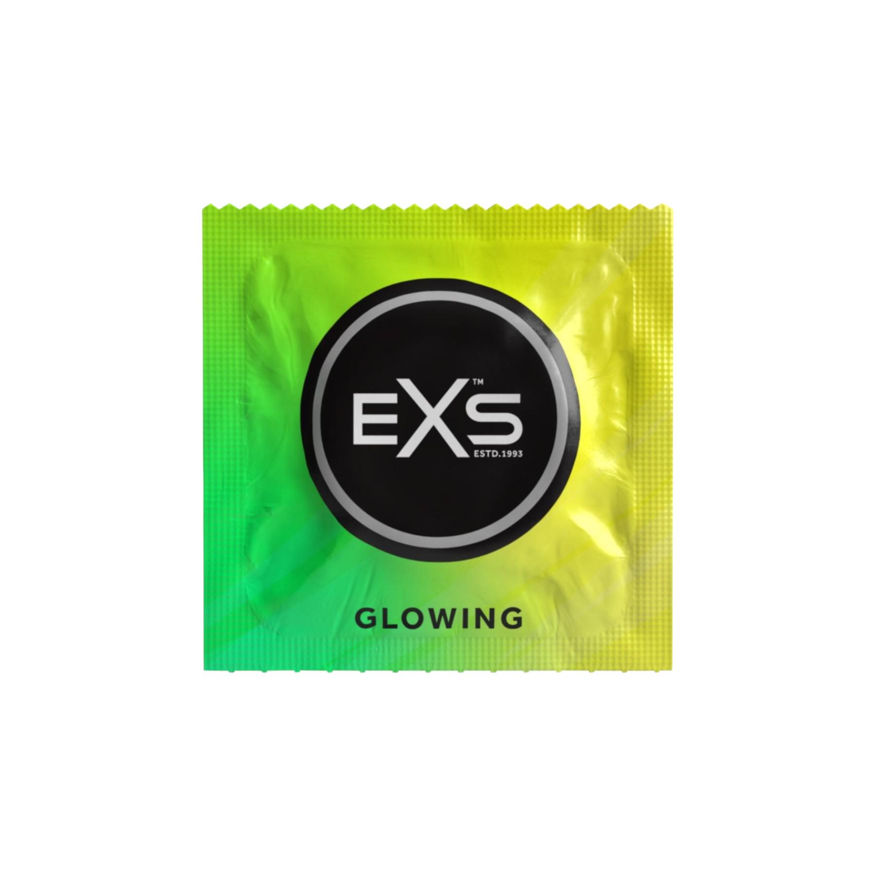 Презервативи EXS Glowing №3 флуоресцентні веганські - фото 3 Презервативи EXS Glowing №3 флуоресцентні веганські - фото 3