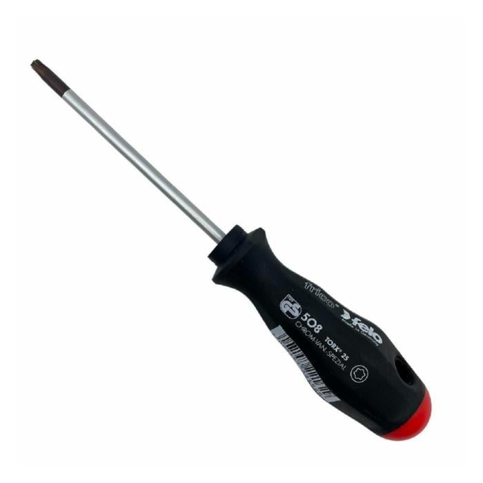 Викрутка слюсарна TORX 25 Felo Frico CrMoV сталь хромована 2-х компонентна ручка 50825340 100х99 мм (14806)