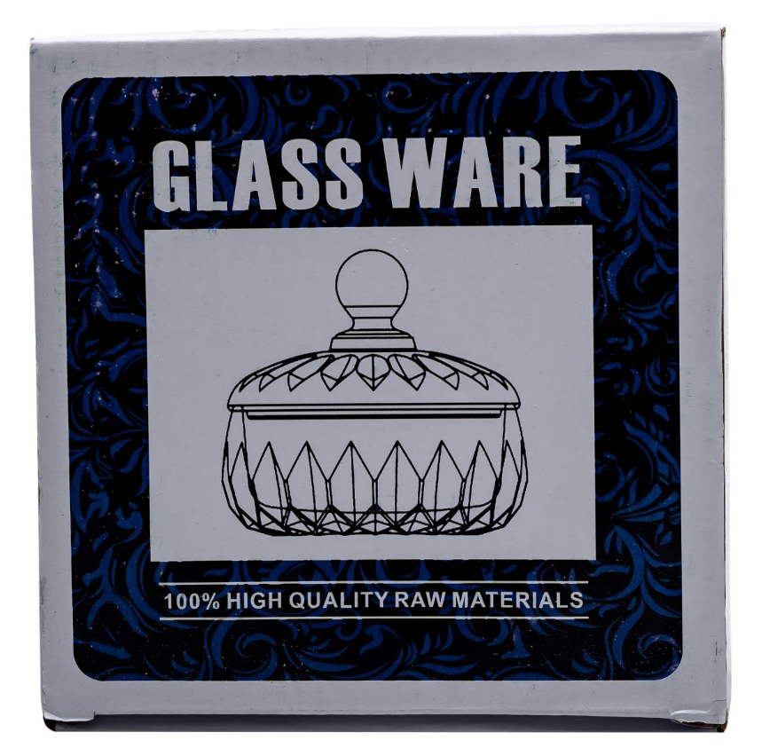 Конфетница стеклянная Plantica с крышкой из стекла (HP-4-124) - фото 5